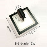 Tinlaibor Corridor led Downlights Washroom Cloakroom Aisle Wall Spot lamp Rotate Hall Entrance Stair lamp Downlight 20W 12W