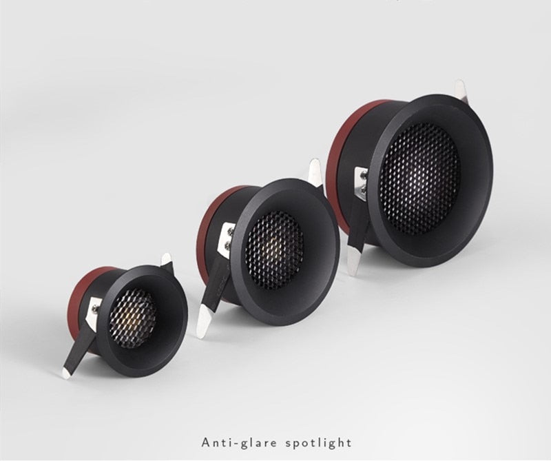 Dimmable Anti Glare Spot light  5W 7W 9W 12W 15W/18W ceiling lamp Recessed led light LED Downlight for living room aisle light