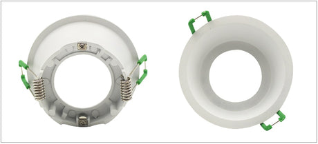  Round Deep Concave Single Ring Downlight LED Bulb Replaceable MR16 GU5.3/GU10 12V 85V-265V 75mm Hole Ceiling Spot Light