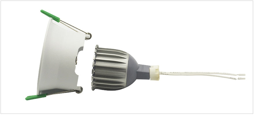  Round Deep Concave Single Ring Downlight LED Bulb Replaceable MR16 GU5.3/GU10 12V 85V-265V 75mm Hole Ceiling Spot Light