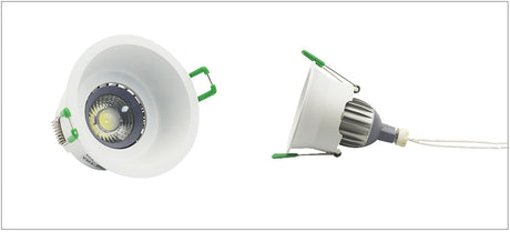  Round Deep Concave Single Ring Downlight LED Bulb Replaceable MR16 GU5.3/GU10 12V 85V-265V 75mm Hole Ceiling Spot Light