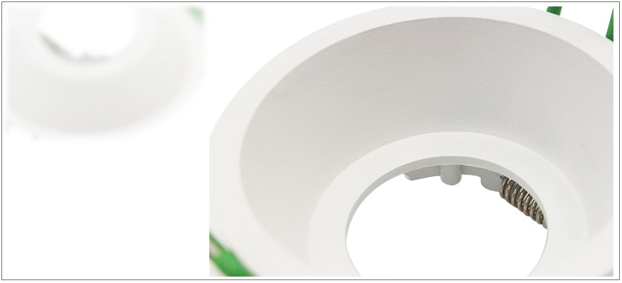  Round Deep Concave Single Ring Downlight LED Bulb Replaceable MR16 GU5.3/GU10 12V 85V-265V 75mm Hole Ceiling Spot Light