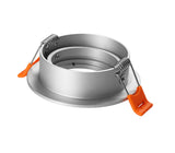 Round Surfaced Mounted Silver Aluminum GU10 MR16 Lamp Holder Spot Light Fixture Frame LED Ceiling Downlight Fitting For Room