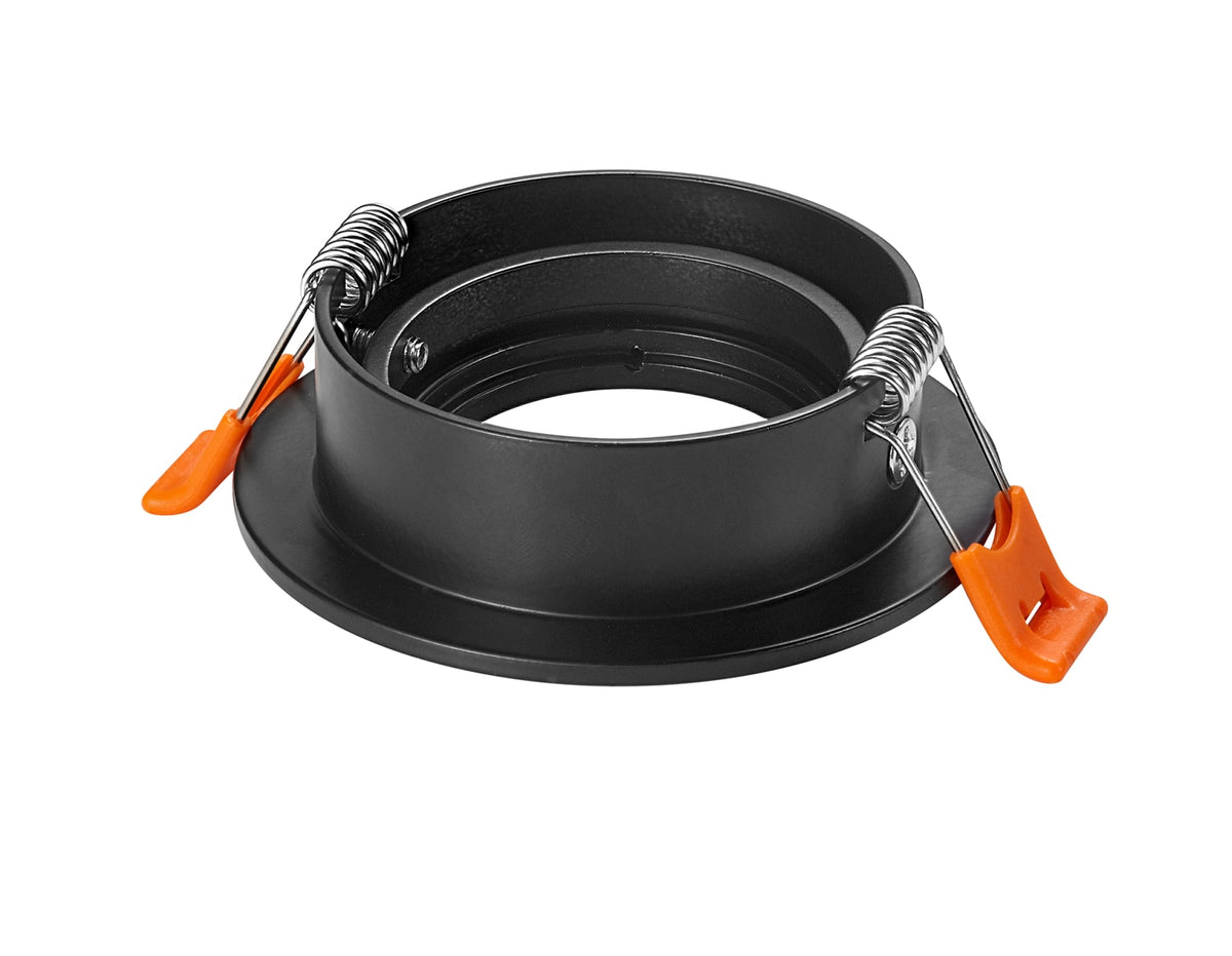 Round Surfaced Mounted Silver Aluminum GU10 MR16 Lamp Holder Spot Light Fixture Frame LED Ceiling Downlight Fitting For Room