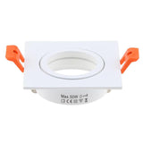 Round Surfaced Mounted Silver Aluminum GU10 MR16 Lamp Holder Spot Light Fixture Frame LED Ceiling Downlight Fitting For Room