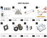 Recessed Ceiling MR16 Crystal Glass Lighting Fixture Square GU10 Downlight Housing