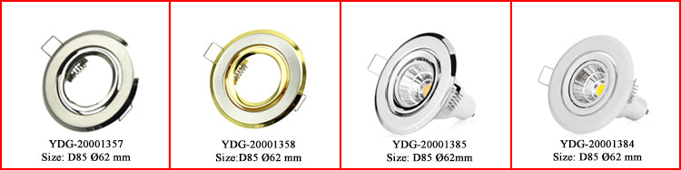 Recessed Ceiling MR16 Crystal Glass Lighting Fixture Square GU10 Downlight Housing