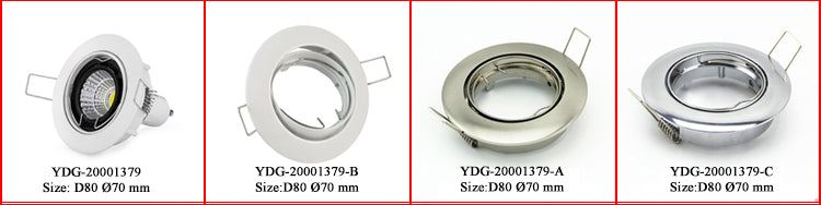 Recessed Ceiling MR16 Crystal Glass Lighting Fixture Square GU10 Downlight Housing