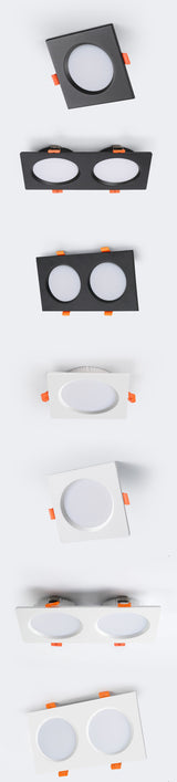 Dimmable SMD Recessed Led AC110/220V Downlight Square  2835 Spotlight 18W 24W 30W AC85-265V Ceiling Lamp For Indoor Lighting