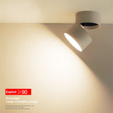 Dimmable and rotatable folding ceiling light 7W 12W 18W AC85V-285V LED surface mounted downlight astigmatism track light