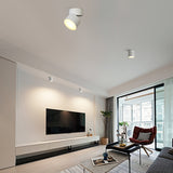 Dimmable and rotatable folding ceiling light 7W 12W 18W AC85V-285V LED surface mounted downlight astigmatism track light