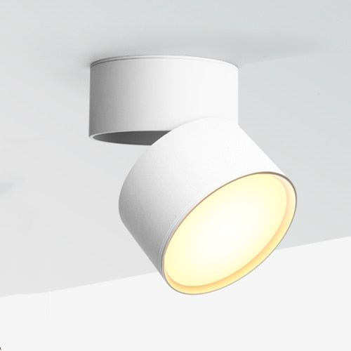 Dimmable and rotatable folding ceiling light 7W 12W 18W AC85V-285V LED surface mounted downlight astigmatism track light