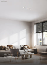 Aisilan led square round borderless recessed downlight embedded gypsum lamp ceiling spotlight for household living room aisle