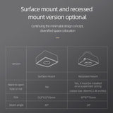 Aisilan Ultra-thin Led Surface Mounted Ceiling Downlight Anti-glare No Flicker Spot light for indoor Foyer Living Room AC90-260V