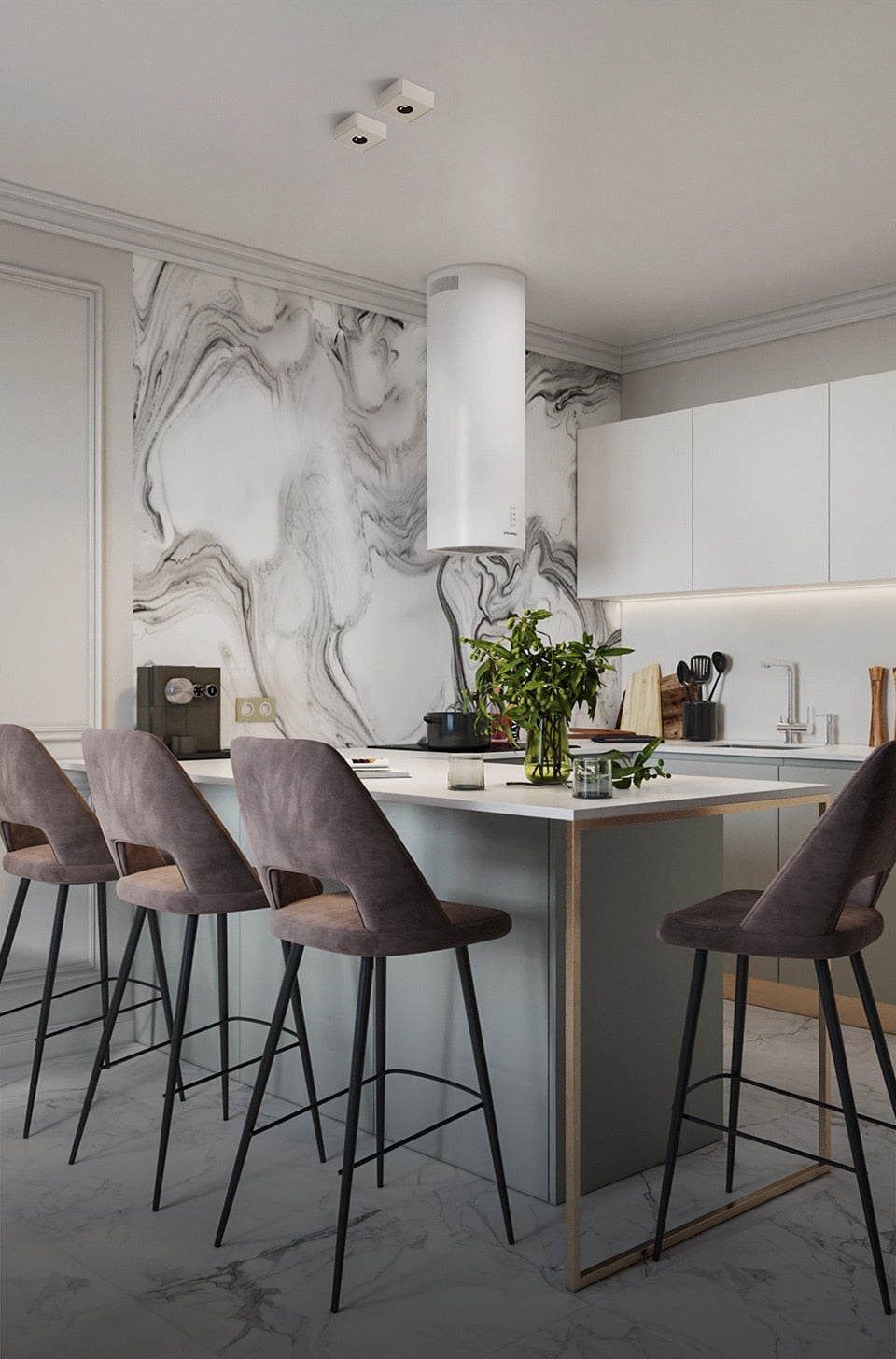 Aisilan Ultra-thin Led Surface Mounted Ceiling Downlight Anti-glare No Flicker Spot light for indoor Foyer Living Room AC90-260V