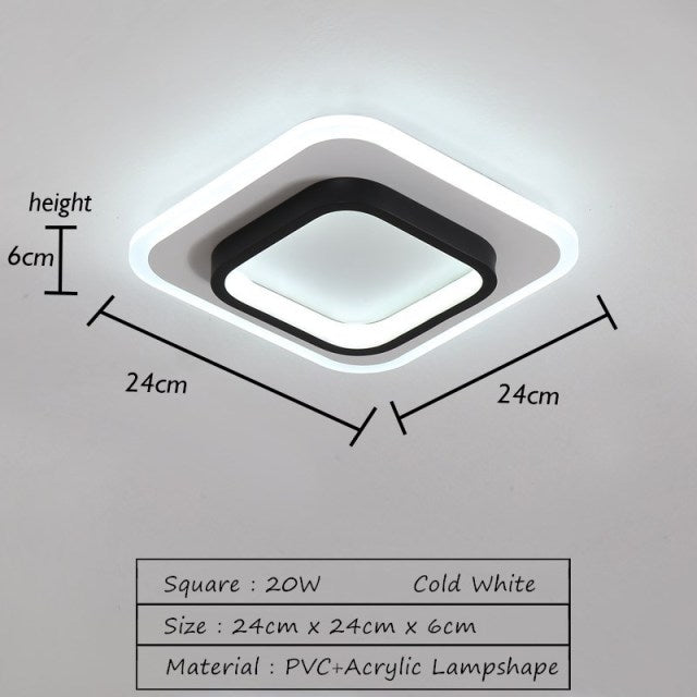 Nordic Downlight Recessed Creative Ceiling Lamp Surface Mounted aisle corridor lights Living Room Bedroom Entrance Hall Lighting