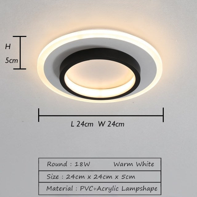 Nordic Downlight Recessed Creative Ceiling Lamp Surface Mounted aisle corridor lights Living Room Bedroom Entrance Hall Lighting