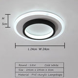 Nordic Downlight Recessed Creative Ceiling Lamp Surface Mounted aisle corridor lights Living Room Bedroom Entrance Hall Lighting