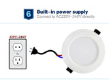 Dimmable Waterproof 10 pcs LED Downlight AC220V 230V 5W 7W 9W 12W 15W 18W LED indoor Lamp Recessed LED Spot Light For Bathroom