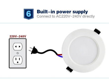 Dimmable Waterproof 10 pcs LED Downlight AC220V 230V 5W 7W 9W 12W 15W 18W LED indoor Lamp Recessed LED Spot Light For Bathroom