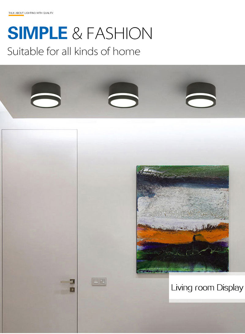 Led Downlight 7W 9W 12W 15W 18W 5W Center and Edge Glow Ceiling Spot Light 10Pcs Dimmable AC220V Recessed Indoor Lighting