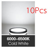 Led Downlight 7W 9W 12W 15W 18W 5W Center and Edge Glow Ceiling Spot Light 10Pcs Dimmable AC220V Recessed Indoor Lighting
