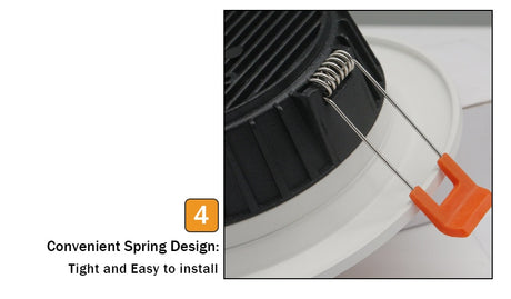  New Three Light Temperatures Anti Glare Recessed Downlight 7W 10W 12W 15W Round LED Ceiling Downlight Pic Background