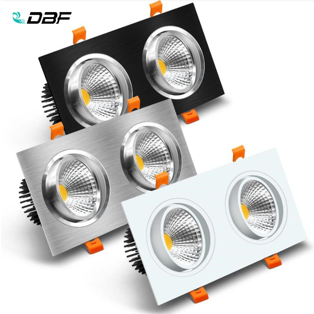 Square LED Downlight Dimmable 14W 18W 24W 30W Ceiling Spot Light Bedroom Living room Kitchen Decoration AC220V