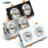 Square LED Downlight Dimmable 14W 18W 24W 30W Ceiling Spot Light Bedroom Living room Kitchen Decoration AC220V