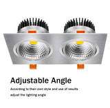 Square LED Downlight Dimmable 14W 18W 24W 30W Ceiling Spot Light Bedroom Living room Kitchen Decoration AC220V