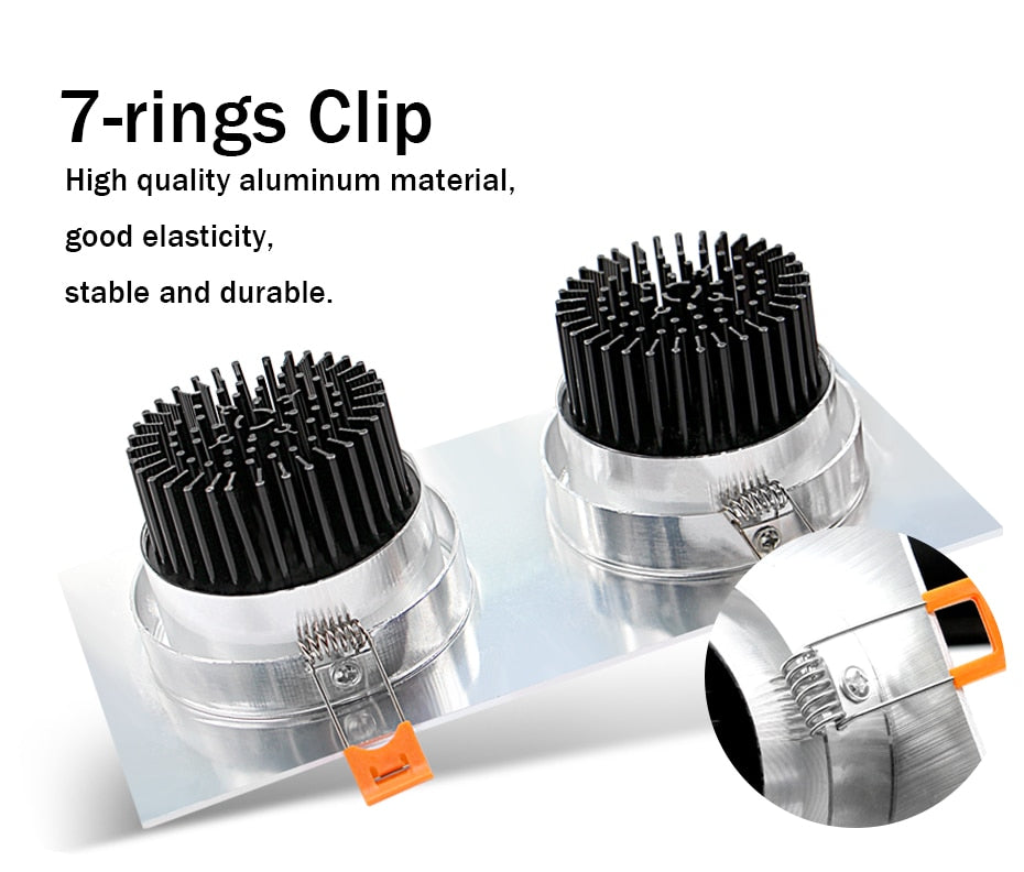 Square LED Downlight Dimmable 14W 18W 24W 30W Ceiling Spot Light Bedroom Living room Kitchen Decoration AC220V