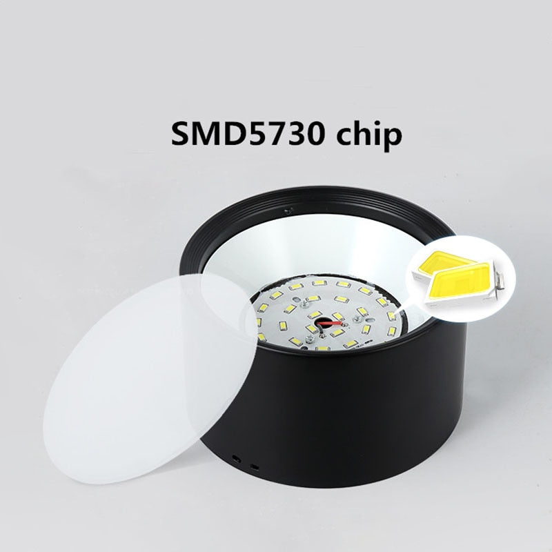 Surface Mounted dimmable  LED downlight 5W 7W 12W 18W LED ceiling spotlight AC85~265V LED surface light indoor lighting