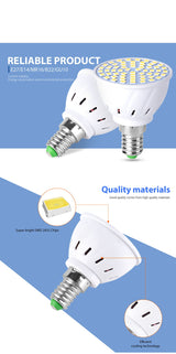 6PCS E27 Led Bulb GU10 Led Lamp E14 Corn Bulb 220V Spot Light MR16 Lampasa Led For Ampoule GU5.3 Home Spotlight B22 4W 6W 8W