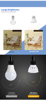 6PCS E27 Led Bulb GU10 Led Lamp E14 Corn Bulb 220V Spot Light MR16 Lampasa Led For Ampoule GU5.3 Home Spotlight B22 4W 6W 8W