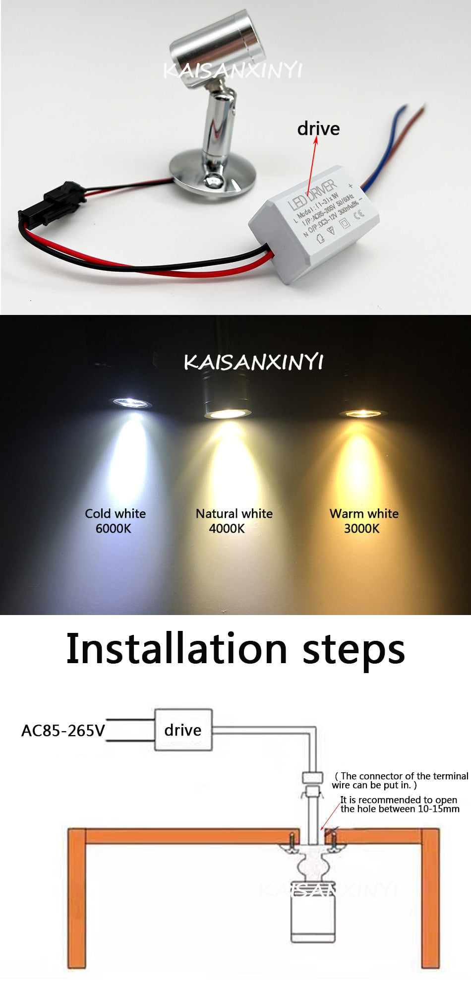 Led Cabinet Mini Spot Light 110V 220V 1W 3W Downlight Jewelry Show Include Led Driver 4000K Ceiling Light Lamp