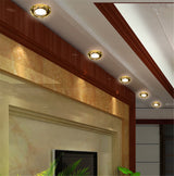 European Luxury Crystal Gold Black White Led Downlight For Living Room Corridor 6 8Cm Hole Home Indoor Lighting Recessed Lamp