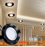 European Luxury Crystal Gold Black White Led Downlight For Living Room Corridor 6 8Cm Hole Home Indoor Lighting Recessed Lamp