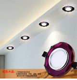 European Luxury Crystal Gold Black White Led Downlight For Living Room Corridor 6 8Cm Hole Home Indoor Lighting Recessed Lamp