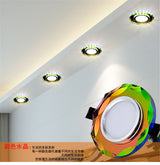 European Luxury Crystal Gold Black White Led Downlight For Living Room Corridor 6 8Cm Hole Home Indoor Lighting Recessed Lamp