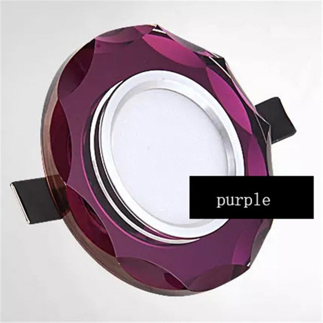 European Luxury Crystal Gold Black White Led Downlight For Living Room Corridor 6 8Cm Hole Home Indoor Lighting Recessed Lamp