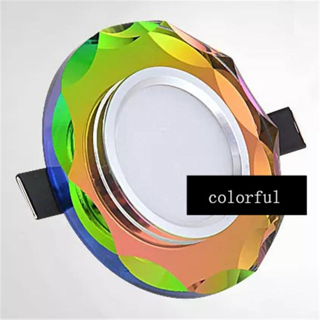 European Luxury Crystal Gold Black White Led Downlight For Living Room Corridor 6 8Cm Hole Home Indoor Lighting Recessed Lamp