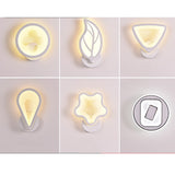 Simple Bedroom Lighting Nordic 220V 8W LED Acrylic Wall Lamp Modern Creative Bedroom Beside Lamp