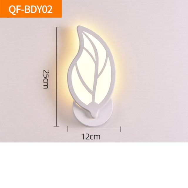 Simple Bedroom Lighting Nordic 220V 8W LED Acrylic Wall Lamp Modern Creative Bedroom Beside Lamp