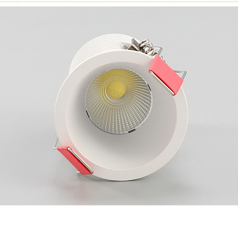 Dimmable LED Downlight ac110-240V Anti glare COB 5W 7W 9W Recessed Led ceiling lamp MINI Spotlights Bulbs Indoor Lighting