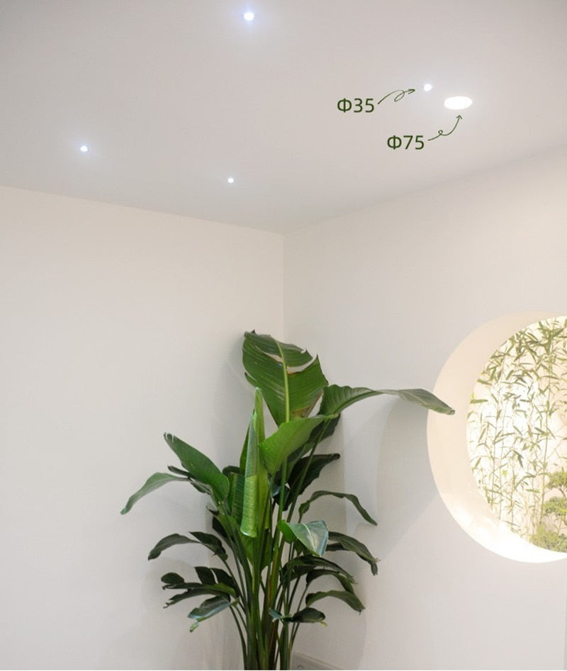 Dimmable LED Downlight ac110-240V Anti glare COB 5W 7W 9W Recessed Led ceiling lamp MINI Spotlights Bulbs Indoor Lighting