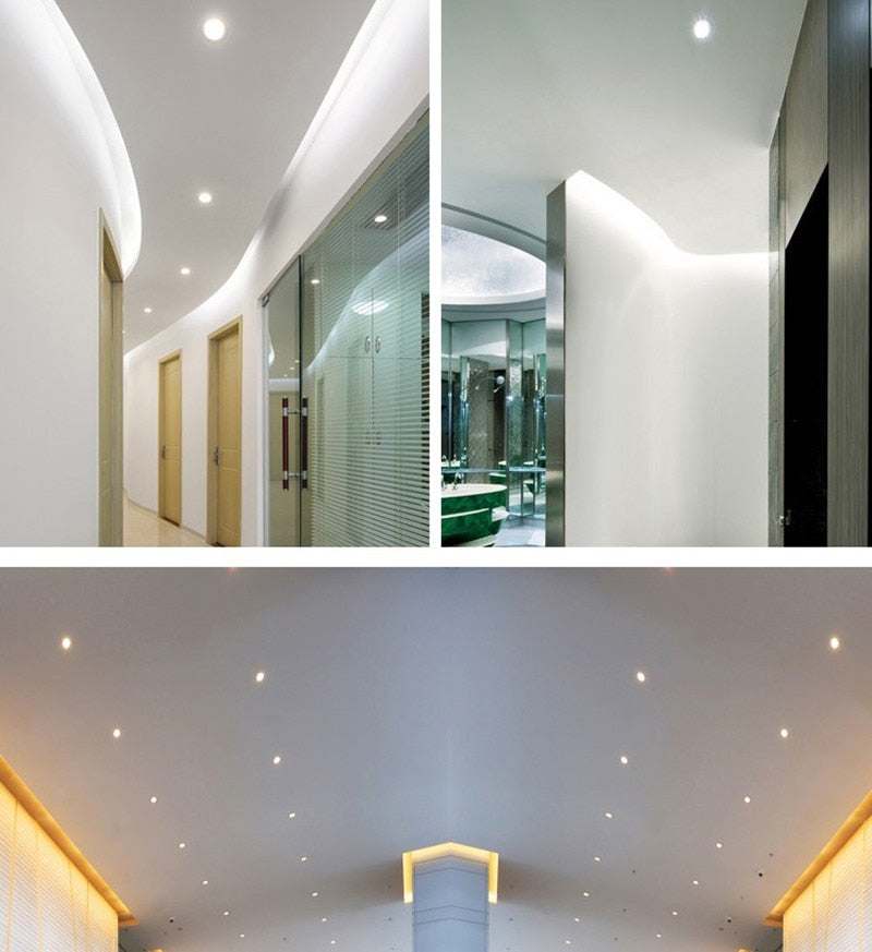 Dimmable LED Downlight ac110-240V Anti glare COB 5W 7W 9W Recessed Led ceiling lamp MINI Spotlights Bulbs Indoor Lighting