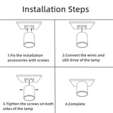 Waterproof IP65 LED Ceiling Downlights Surface Mounted Outdoor Bathroom 7W 12W 18W Toilet Kitchen Cylinder Spot Lighting Fixture