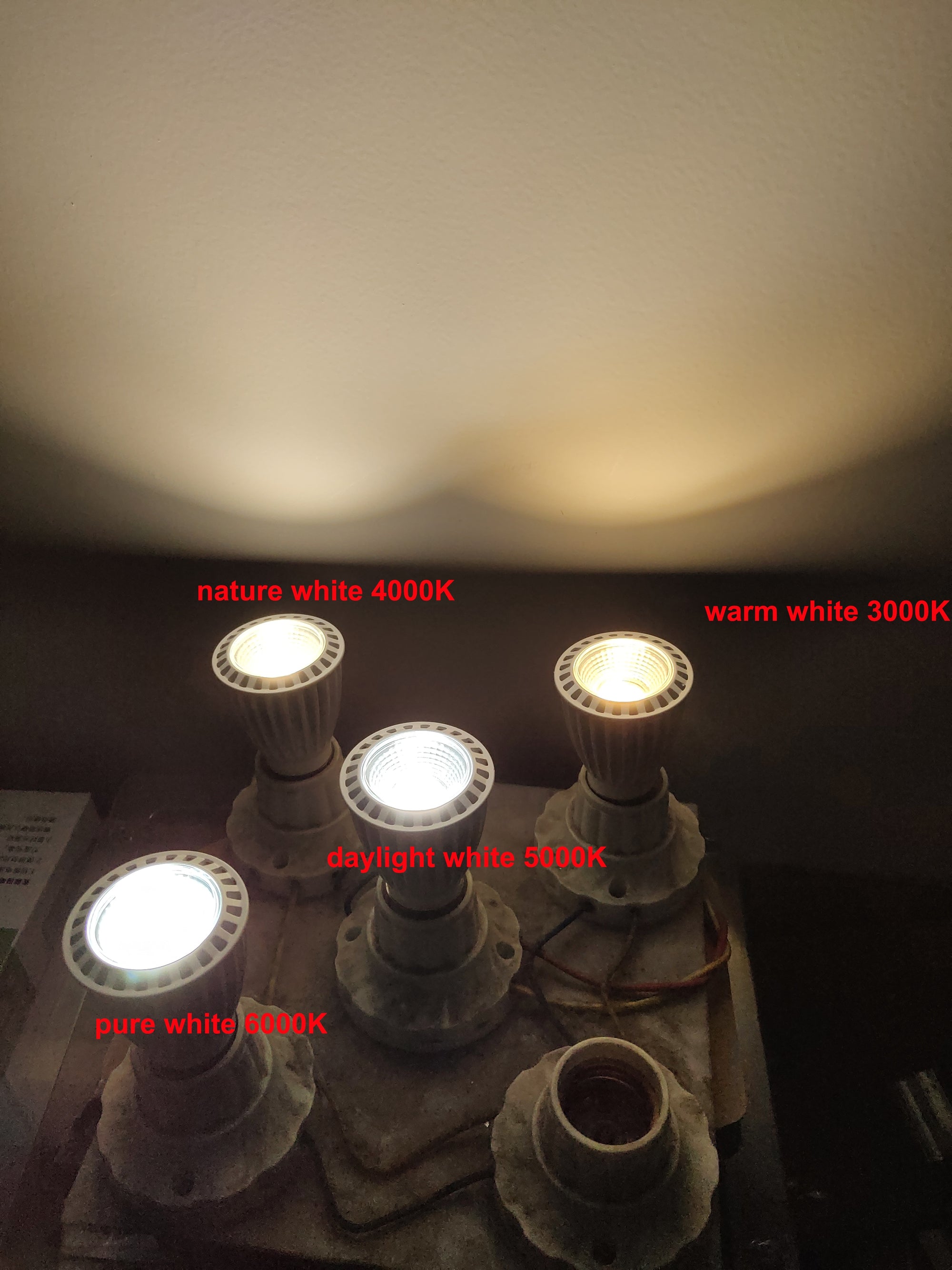 High CRI RA 95+ E27 7W COB LED Bulb Lamp LED Spotlight Downlight Lamp AC85V-265V Daylight White 5000K for Room Kitchen Studio