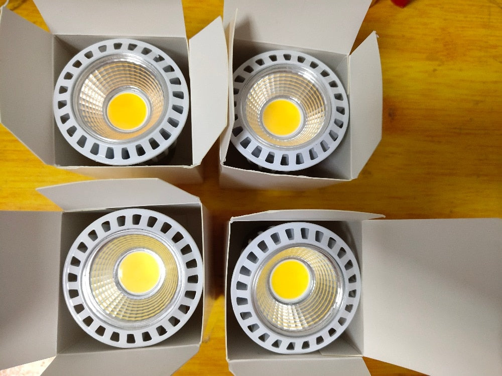 High CRI RA 95+ E27 7W COB LED Bulb Lamp LED Spotlight Downlight Lamp AC85V-265V Daylight White 5000K for Room Kitchen Studio