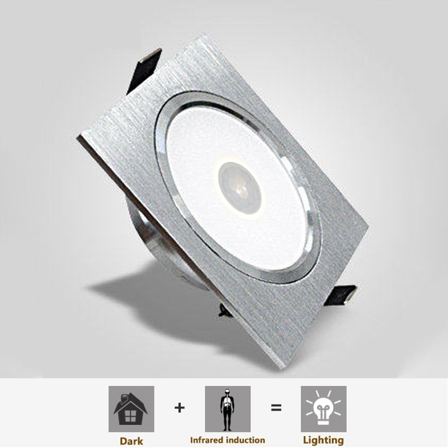 Smart Home Motion Sensor LED Downlight 7W 9W 12W For Hallway Stairs Depot Kids Room Ceiling Lamps